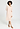 Front view of a women model wearing HA creamy glass cotton L/SLV Nightdress 110cm