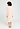 Back view of a women model wearing HA creamy glass cotton L/SLV Nightdress 110cm