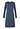 Front cutout view of HA vintage indigo cotton L/SLV Nightdress 110cm