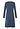 Back cutout view of HA vintage indigo cotton L/SLV Nightdress 110cm