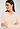 Close-up view of a women model wearing HA creamy glass cotton L/SLV Pajama