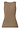 Back cutout view of HA suede camel modal/viscose/tencel Tank Top