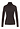 Front cutout view of HA dark mocha modal/viscose/tencel Turtle-Neck Shirt