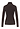 Back cutout view of HA dark mocha modal/viscose/tencel Turtle-Neck Shirt