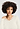 Close-up view of a women model wearing HA misty white wool L/SLV Shirt