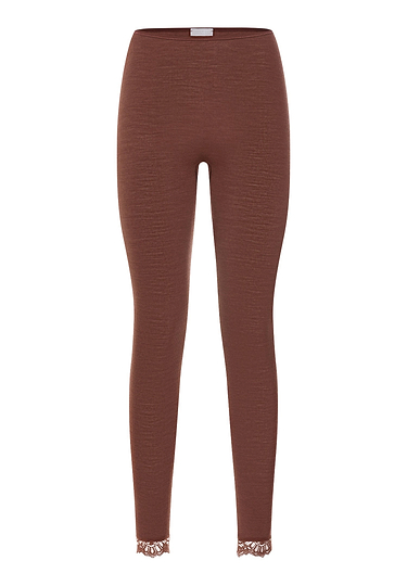 Front cutout view of HA cinnamon wool Leggings