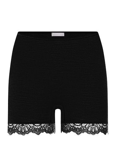 Front cutout view of HA black wool Panty
