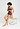 Full-body view of a women model wearing HA cinnamon wool Panty