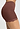 Close-up view of a women model wearing HA cinnamon wool Panty