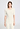Front view of a women model wearing HA misty white wool S/SLV Shirt