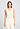 Front view of a women model wearing HA misty white wool Tank Top