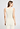 Back view of a women model wearing HA misty white wool Tank Top