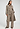 Full-body view of a women model wearing HA earthy woven cotton Robe 115cm