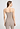 Back view of a women model wearing HA rose grey wool Spaghetti Top