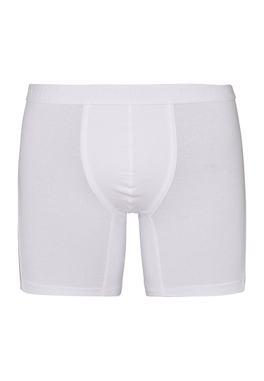 Front cutout view of Hanro all white cotton Shortleg Pants