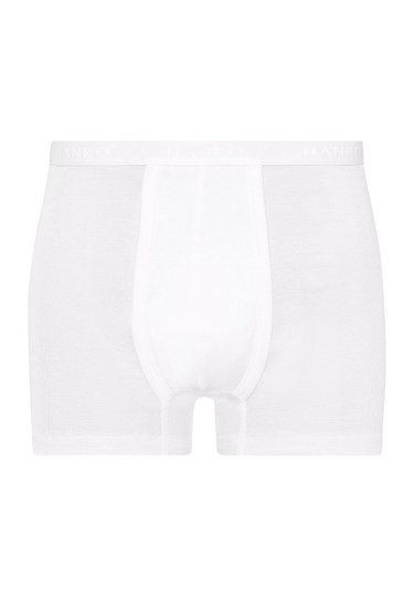 Front cutout view of Hanro white cotton Pants