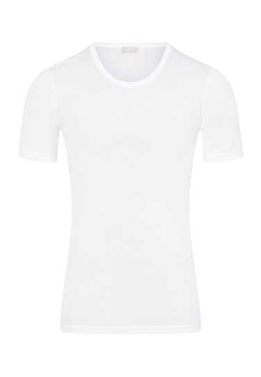 Front cutout view of HA white cotton S/SLV Shirt
