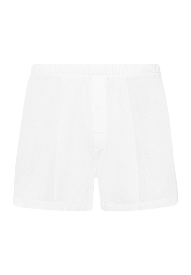 Front cutout view of HA white cotton Boxers