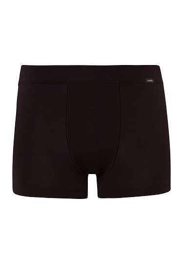 Front cutout view of HA deep black modal/viscose/tencel Pants