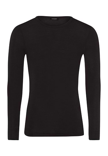 Front cutout view of HA anthracite wool L/SLV Shirt