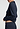 Close-up view of a women model wearing HA deep navy cotton L/SLV Pajama