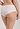 Back view of a women model wearing HA white cotton Maxi Briefs