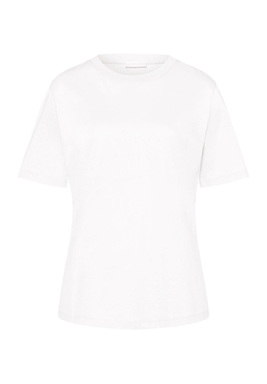 Front cutout view of HA white cotton S/SLV Shirt