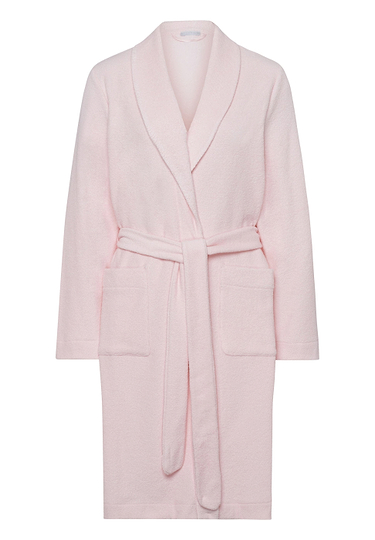 Front cutout view of HA tender rose microfibre Robe 100cm
