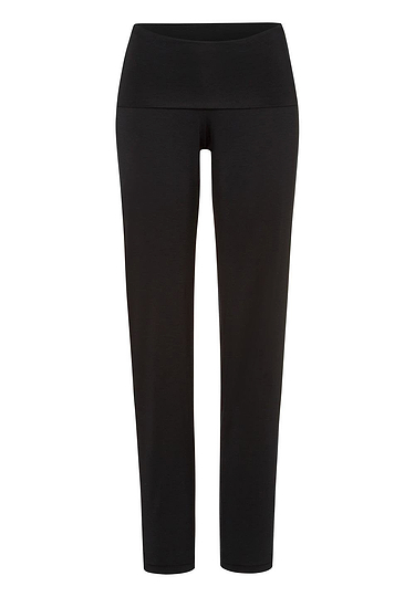 Front cutout view of HA black beauty modal/viscose/tencel Long Pants