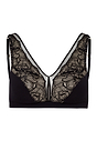 Front cutout view of HA black modal/viscose/tencel Soft Cup Bra