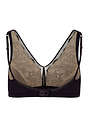 Back cutout view of HA black modal/viscose/tencel Soft Cup Bra