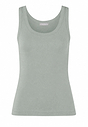 Front cutout view of HA green tea cotton Tank Top