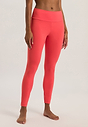 Front view of a women model wearing HA juicy melon microfibre Leggings