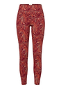 Front cutout view of HA graphic marble microfibre Leggings