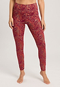 Front view of a women model wearing HA graphic marble microfibre Leggings