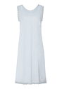 Front cutout view of HA watery blue cotton Sleeveless Nightdress 90cm