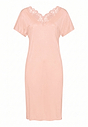 Front cutout view of HA morning glow modal/viscose/tencel S/SLV Nightdress 100cm