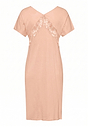 Back cutout view of HA morning glow modal/viscose/tencel S/SLV Nightdress 100cm