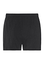 Back cutout view of HA charcoal melange modal/viscose/tencel Boxers