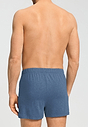 Back view of a men model wearing HA tanzanite melange modal/viscose/tencel Boxers