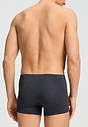 Back view of a men model wearing HA charcoal melange modal/viscose/tencel Pants