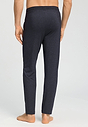 Back view of a men model wearing HA charcoal melange modal/viscose/tencel Long Pants