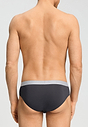 General view of a men model wearing HA charcoal art / smokey olive cotton Briefs 2Pack