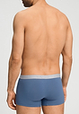 Back view of a men model wearing HA stormy gray/tanzanite cotton Pants 2Pack