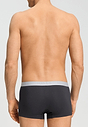 Back view of a men model wearing HA charcoal art / smokey olive cotton Pants 2Pack