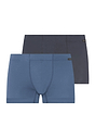 Front cutout view of HA stormy gray/tanzanite cotton Pants 2Pack
