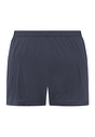 Back cutout view of HA stormy gray cotton Boxers