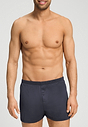 Front view of a men model wearing HA stormy gray cotton Boxers