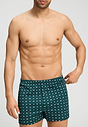 Front view of a men model wearing HA pisces garden cotton Boxers