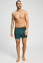 Full-body view of a men model wearing HA pisces garden cotton Boxers